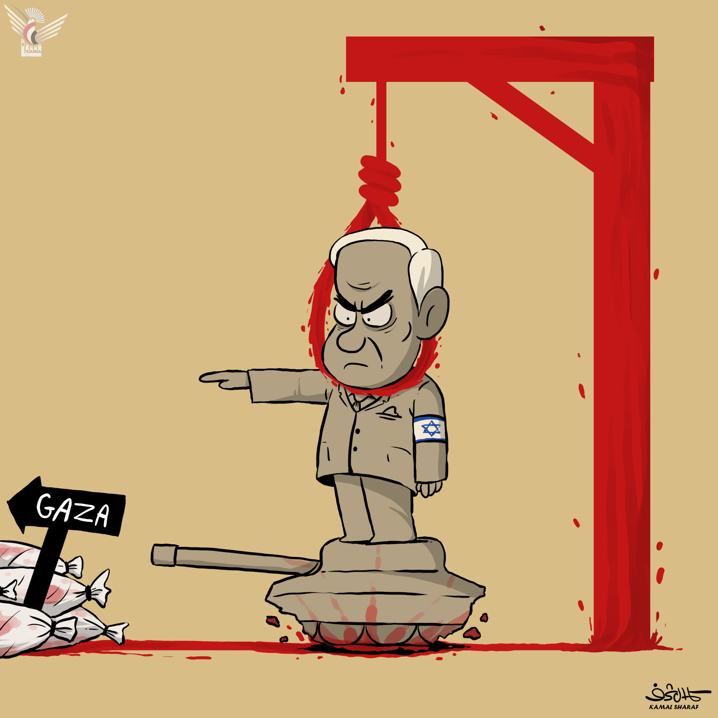 دماء غزة ونتنياهو 