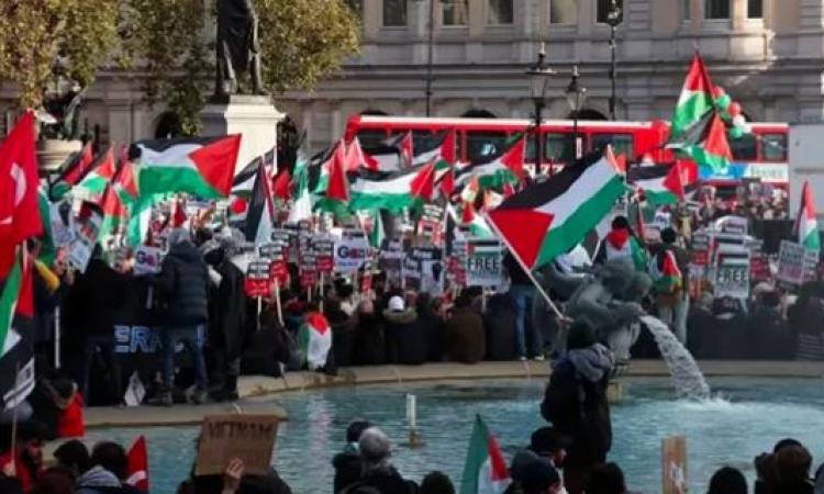 Massendemonstration in Lissabon verurteilt die zionistische Aggression gegen Gaza