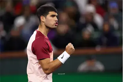 Alcaraz y Medvedev avanzan a semifinales del Campeonato de Tenis de Indian Wells