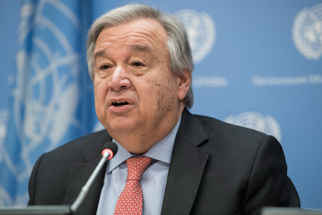 Guterres expresa su consternación por el bombardeo sionista de Gaza y el asesinato de decenas de palestinos