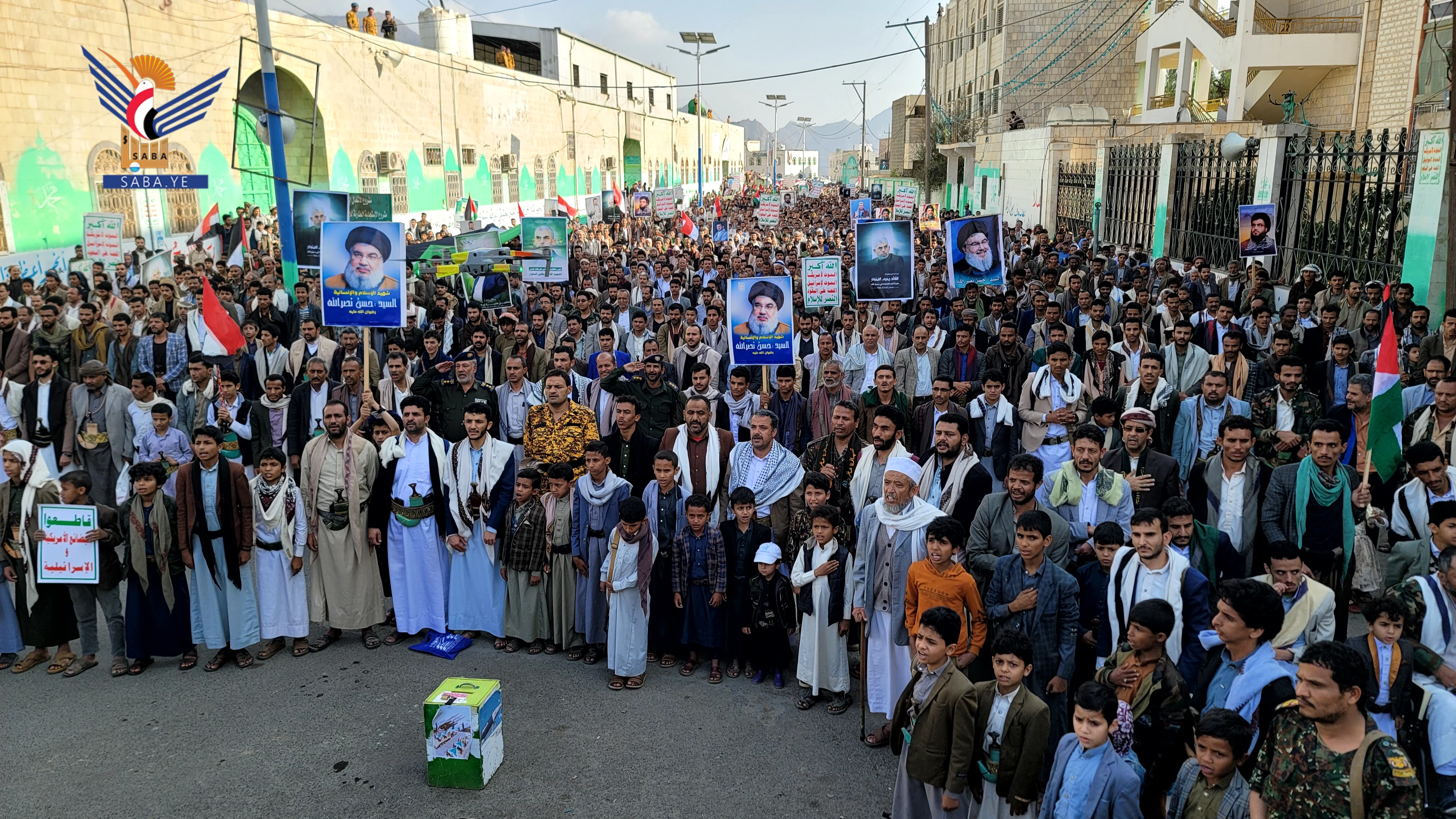 Massive protests in Hajjah support Gaza, condemn US escalation