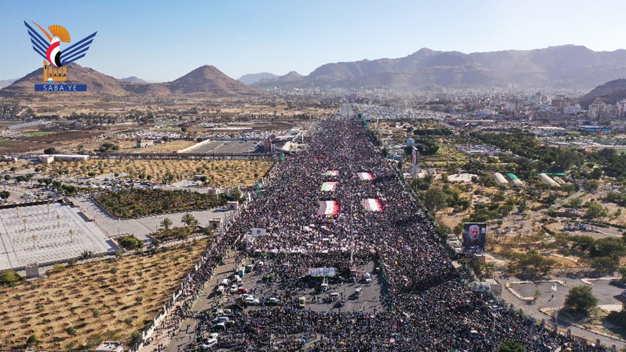 Honorable turnout in victory marches in capital and governorates, crowning Yemen's heroic stance with Gaza