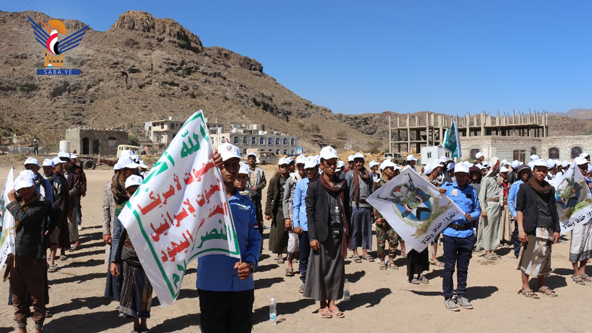 Secondary schoolboys stage pro-Palestine march in Dhalea