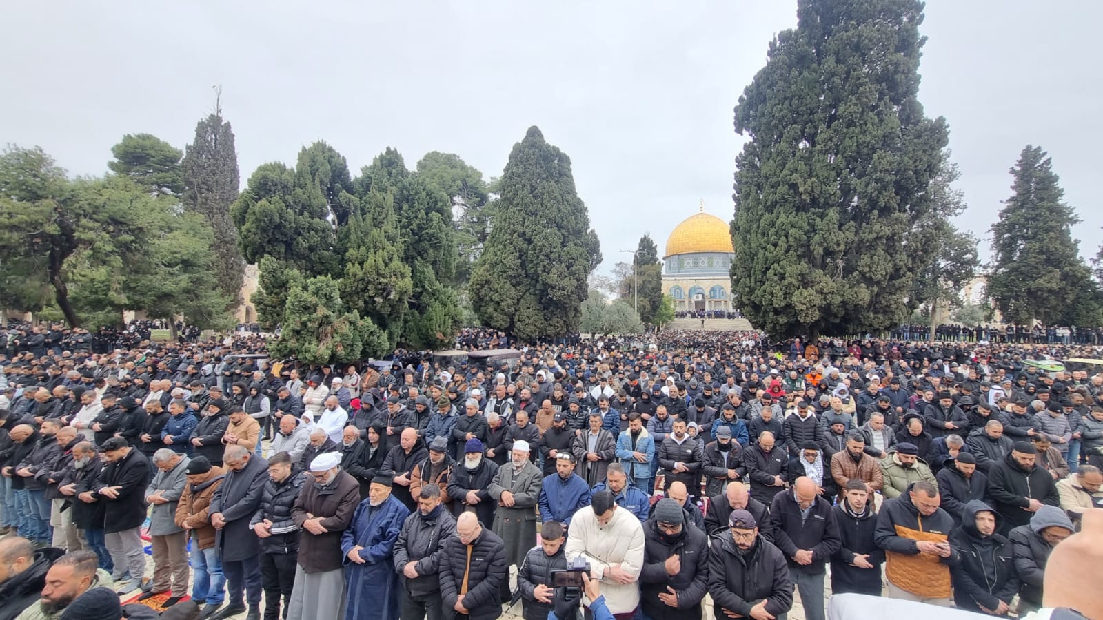 80,000 Worshippers Perform Second Friday Prayer of Ramadan at Al-Aqsa Mosque