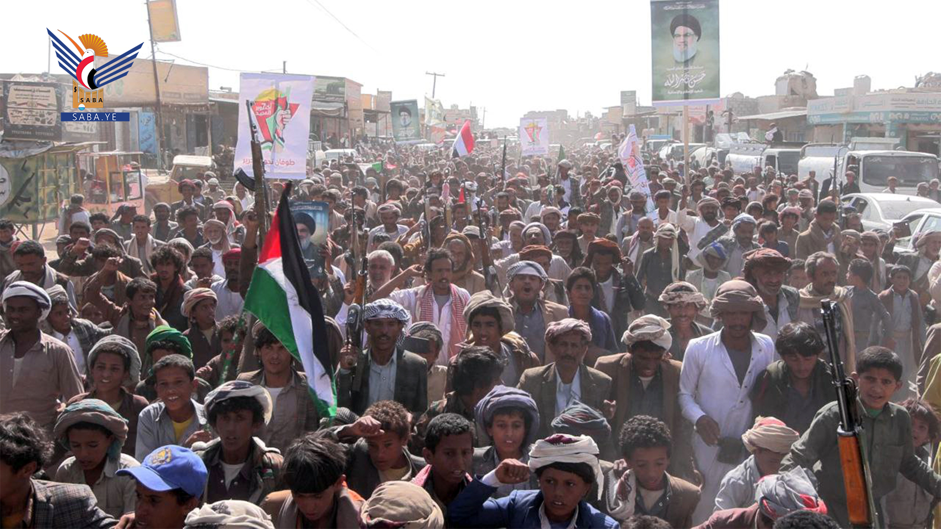 Eight mass marches in Jawf under slogan 