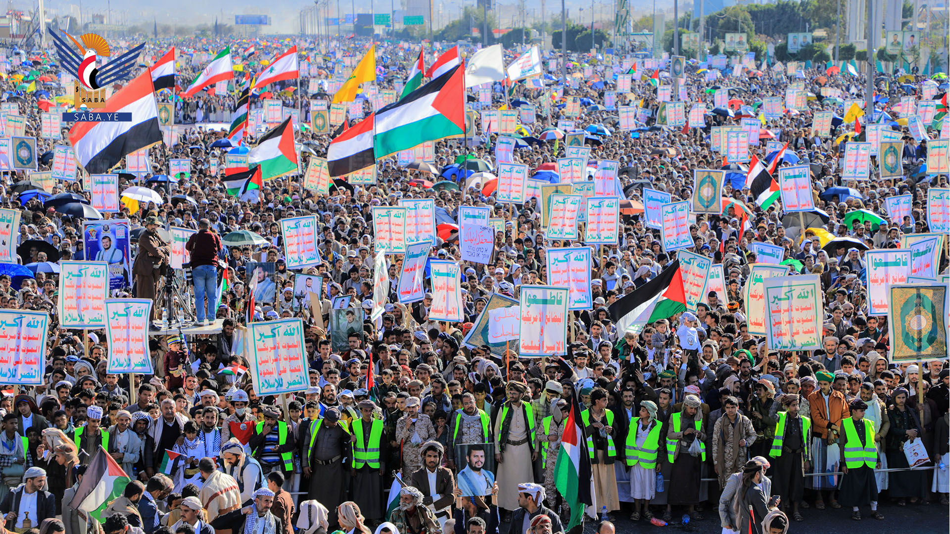 Marchas de un millón de personas en la capital y las gobernaciones declaran su desafío al trío malvado y continúan apoyando a Gaza