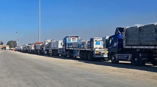 Government Media in Gaza: Number of Trucks Entering the Strip Significantly Declines