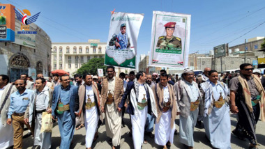تشييع جثمان الشهيد النقيب جمال فرحان في حجة