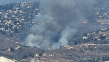 حزب الله لبنان به یک اسکادران از تانک های صهیونیستی حمله هوایی میکند