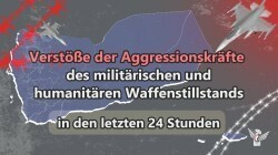108 Waffenstillstandsverletzungen durch die Aggressionskräfte in den letzten 24 Stunden