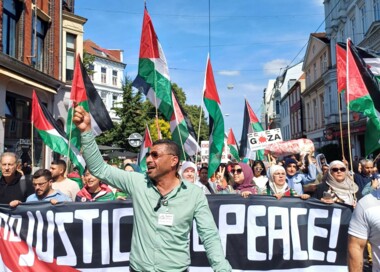 مظاهرة احتجاجية في بريمن الألمانية تضامنا مع قطاع غزة