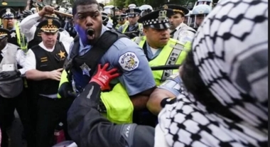 12 personnes solidaires avec la Palestine ont été arrêtées devant le consulat ennemi dans la ville américaine de Chicago