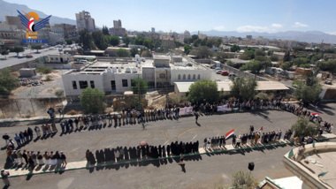 وقفة لوزارة المياه والجهات التابعة لها تضامناً مع الشعب والمقاومة الفلسطينية