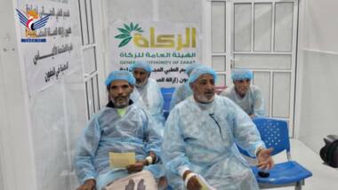 إجراء 240 عملية في مخيم العيون بالمستشفى العسكري في تعز 