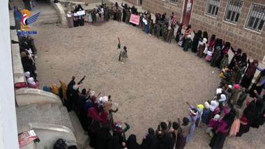 وقفة نسائية في الحيمة الداخلية بمحافظة صنعاء دعماً للشعب الفلسطيني