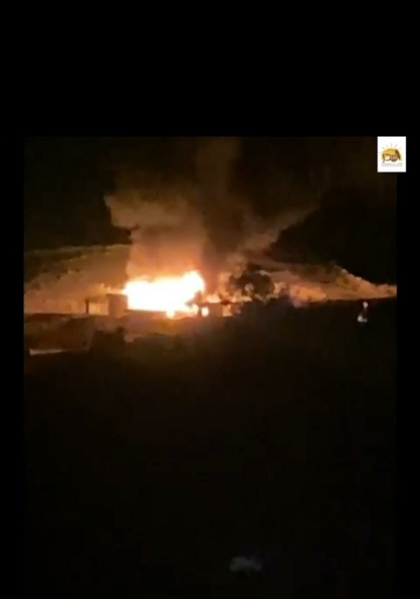 Colonos incendian viviendas en la comunidad de Arab al-Malihat, Jericó