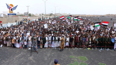 March in Taiz under slogan “We  proceeding in fifth stage of escalation”