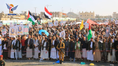 أبناء تعز يحتشدون في 27 مسيرة جماهيرية ويؤكدون على ثبات الموقف مع غزة