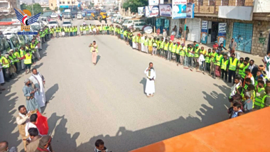 تدشين حملة نظافة بمدينة صعدة في إطار التهيئة للاحتفال بالمولد النبوي