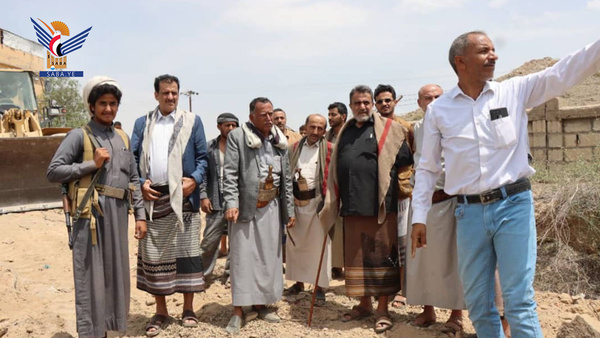 تفقد العمل بمشروع طريق شارع الثلاثين عزة بمدينة البيضاء