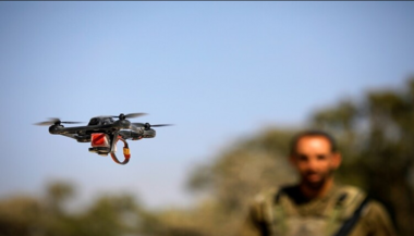 Quadcopter fires at Palestinian woman & her child in Jabalia