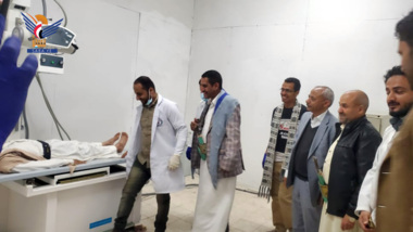 L'inauguration des travaux dans le service de radiologie du complexe médical Shahid (martr) Al-Samad dans le district de Sanhan