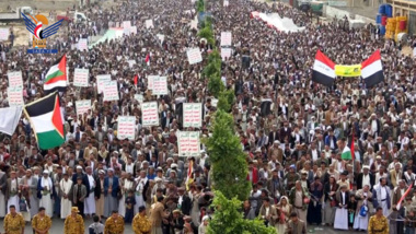 محافظة عمران تشهد 41 مسيرة حاشدة نصرة وتضامنا مع الشعب الفلسطيني