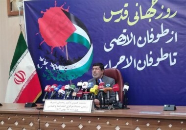 طهران تشيع شهداء العدوان الإرهابي على القنصلية الإيرانية في يوم القدس العالمي