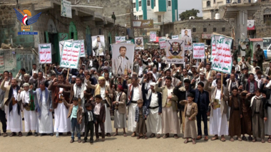 مسيرات جماهيرية بريمة تأكيدا على موقف اليمن الثابت في نصرة الشعب الفلسطيني
