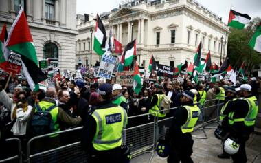 Une manifestation massive à Londres pour dénoncer l'agression sioniste en cours contre la bande de Gaza