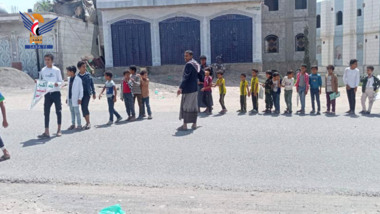 مسير ووقفة طلابية بمحافظة إب إسنادًا لغزة