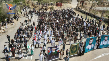 حجة : عرض شعبي لأكثر من الفين من خريجي دورات طوفان الأقصى في كحلان عفار