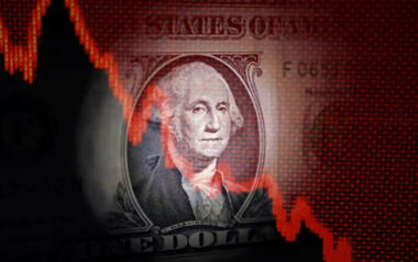 Dollar falls as inflation declines, Euro hits 4-Year high
