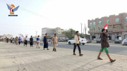 راهپیمایی فارغ‌التحصیلان دوره‌های «طوفان الاقصی» در عبس واقع در استان حجه
