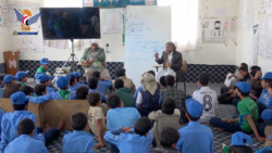 تفقد الانشطة الصيفية بمدرسة شهيد القرآن النموذجية بمدينة عمران