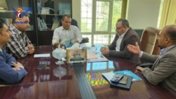 Discussing aspects of cooperation between Science & Technology Authority , INJAZ Yemen