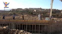  Inspecter l'avancement des travaux du projet du pont Dhayan dans le district d'Iyal Surayh, Amran