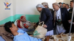 عیادت عید قربان از بیماران و مجروحان در بیمارستان شهید الصماد عمران