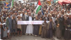 أبناء محافظة صنعاء يحتشدون في مسيرات ووقفات جماهيرية نصرة لغزة