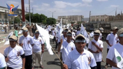 مسير وعرض كشفي في البيضاء تضامنا مع الشعب الفلسطيني
