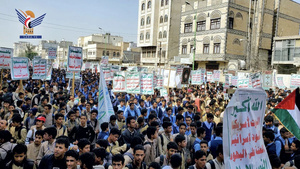 مسيرات حاشدة لطلاب اليمن وفاء لأطفال غزة وعهدا بالوقوف معهم حتى النصر