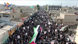 ثمان مسيرات جماهيرية بذمار تأكيدا على الاستمرار في نصرة الشعب الفلسطيني